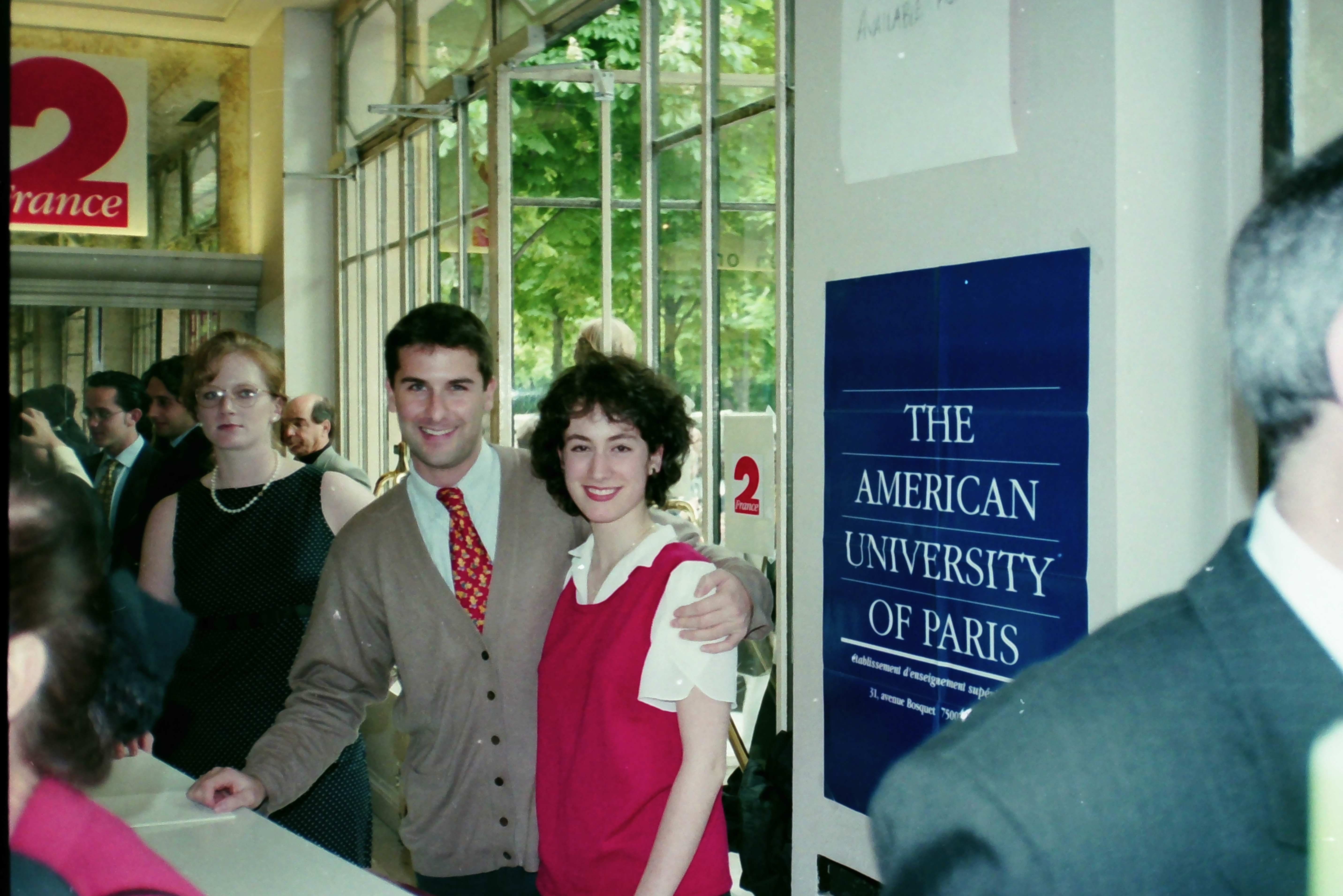 At graduation reception in 1996