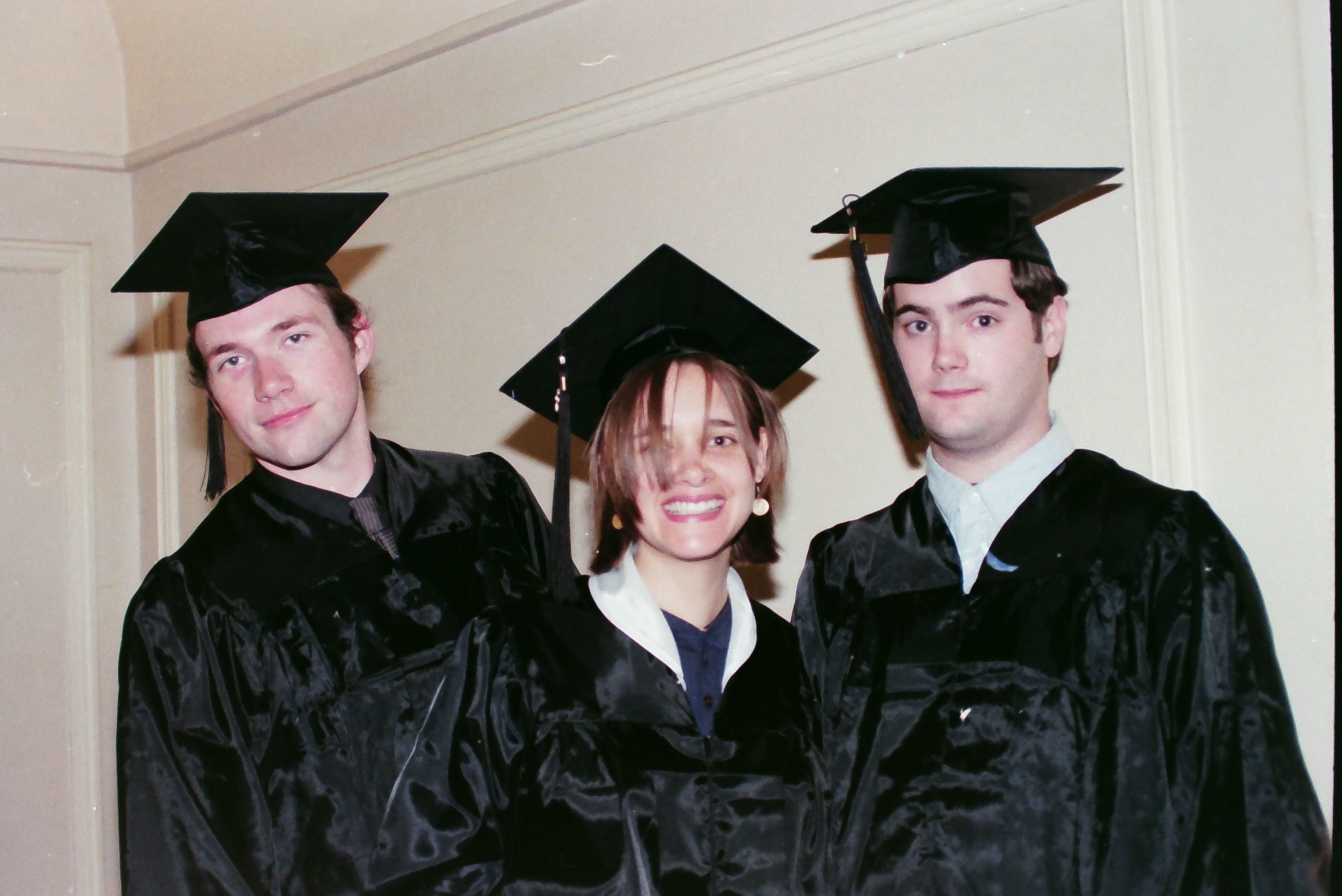 Students at graduation in 1996