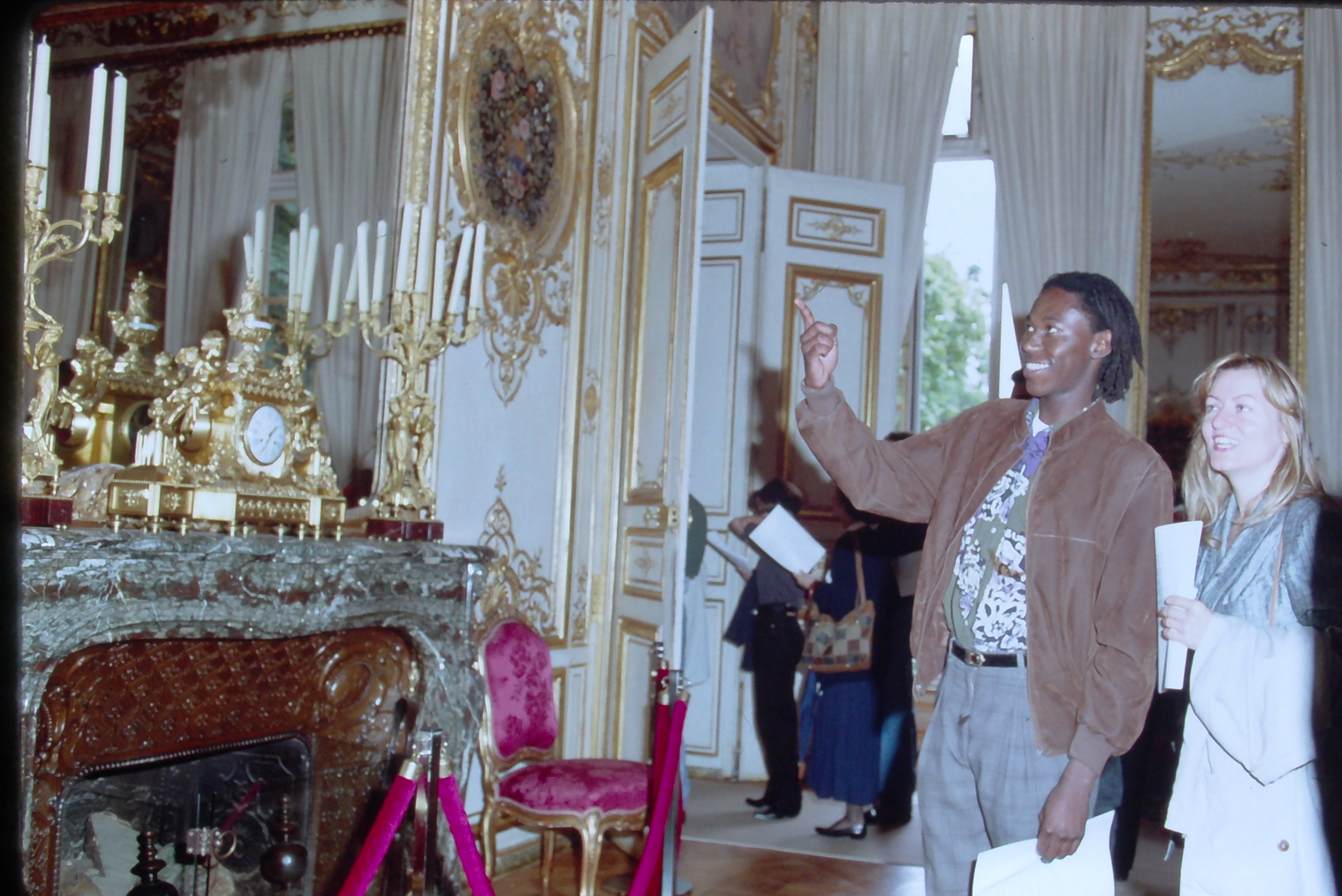 Students touring the chateau in 1992 on a study trip